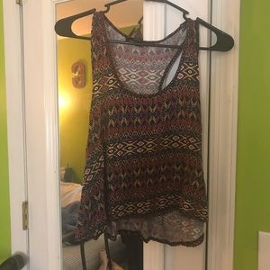Cute Tribal Print Crop Tank